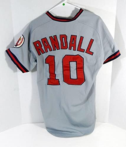 משחק המלאכים בקליפורניה SAP Randall 10 הוציא אפור ג'רזי DP17540 - משחק משומש גופיות MLB