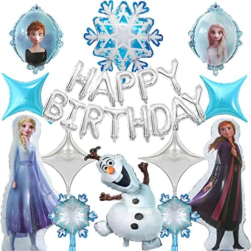 יום הולדת ספקי צד, מסיבת יום הולדת בלונים, יום הולדת קישוטי כולל נסיכת בלונים, יום הולדת שמח בלונים, פתית שלג בלוני עבור בנות מסיבת יום הולדת