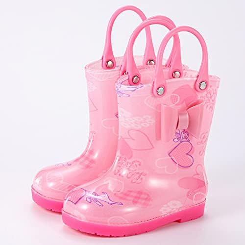 מגפי גשם פעוטות מגפי גשם לתינוק מגפי גשם קצרים לפעוטות קלים על נעלי פעוטות קלות בגודל 5