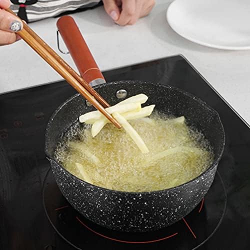 סיר המוטון קוריאני כלי בישול רוטב מחבת טפלון בישול סיר: קטן מחבת מחבת סיר לבית מטבח שחור 22 סנטימטר טפלון כלי בישול סירים