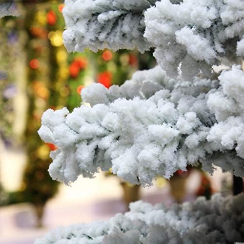 עץ חג המולד של TWDYC ריאליסטי עץ חג מולד, עץ מחט אורן מעוטר שלג העץ חג המולד עצי שלג לבן מכוסה חג המולד מקורה קישוטי בית מקורה