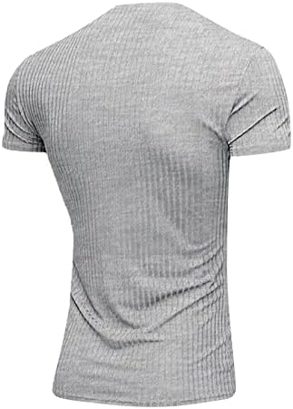 חולצות Tshirts גברים עם שרוול קצר סקירים כשירים חולצת אופנה קצרה בסיסית חולצת טריקו צווארון V-Neck Top