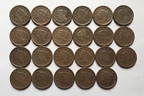 27.5 ממ ישן 1856 מטבעות אמריקאים מטבעות נחושת מלאכות עתיקות מטבעות זיכרון זרות