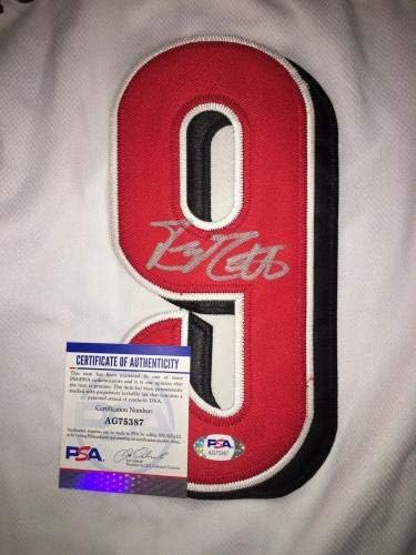 מייק מוסטקאס חתם על סינסינטי אדומים ג'רזי סופרסטאר PSA/DNA - גופיות MLB עם חתימה