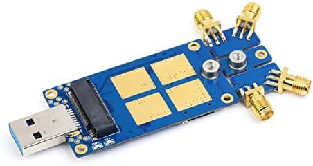 מודול דונגל 5G תומך במודול Simcom & Quectel 5G, אנטנות מרובעות, גינון סגסוגת אלומיניום, M.2 עד USB 3.1 יציאת