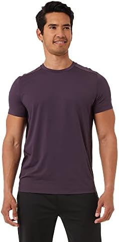 32 מעלות לוח רשת לגברים חולצת טריקו פעילה / התאמה רגועה / כתף רשת ולוחות צד / לנשימה