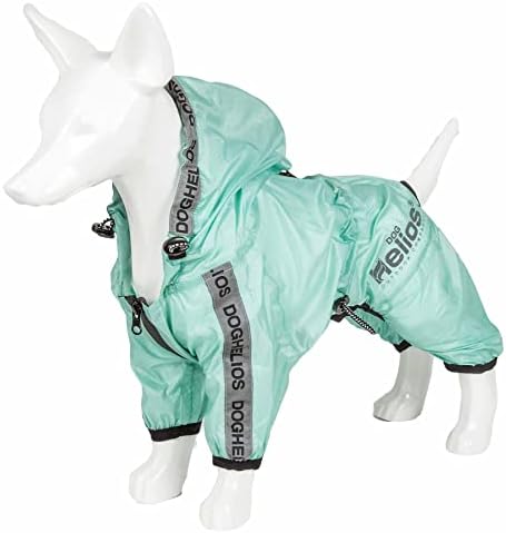כלב Helios מגן טורני עמיד למים ועילית גשם מלאה של גוף מלא מתכווננת, MD, ירוק