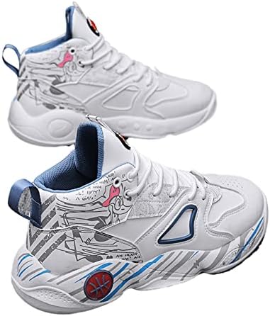 Crazynekos Mens High Top נושם נעלי כדורסל נוחות נוחות אופנה ללא החלקה נעלי ספורט נושמים נעלי ספורט אתלטיות גברים