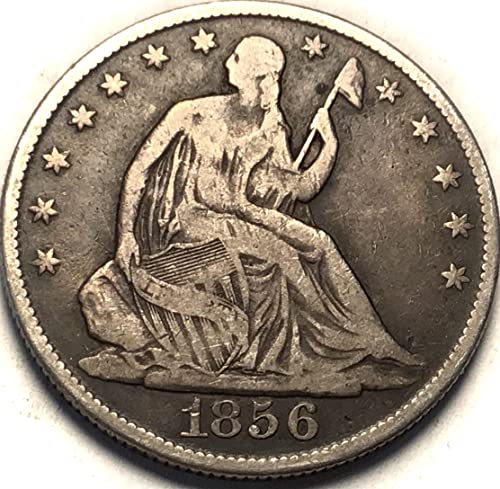 1856 O יושב ליברטי סילבר חצי דולר מוכר קנס